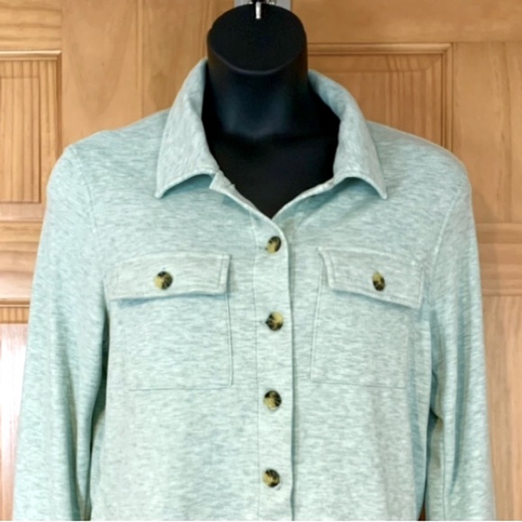 Bagatelle Super Soft marled Jacket Light Green, Size L - Picture 2 of 4